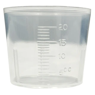 【小美紀】20ml量杯-226H(無毒量杯 測量杯 硬質塑膠 小量杯 藥劑稀釋 肥料稀釋 液態肥料)