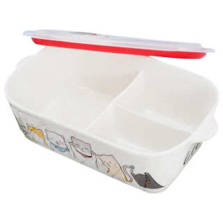 KIYODO陶瓷保鮮餐盒-3格-2入組(保鮮餐盒)