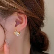 【Emi 艾迷】性感別緻閃耀珍珠水鑽925銀針耳環耳扣