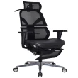 【特力屋】艾索人體工學椅 電腦椅 ESCL-A77 黑 皮座椅