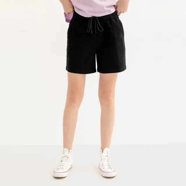 【Hang Ten】女裝-鬆緊腰抽繩修身休閒短褲(5色選)