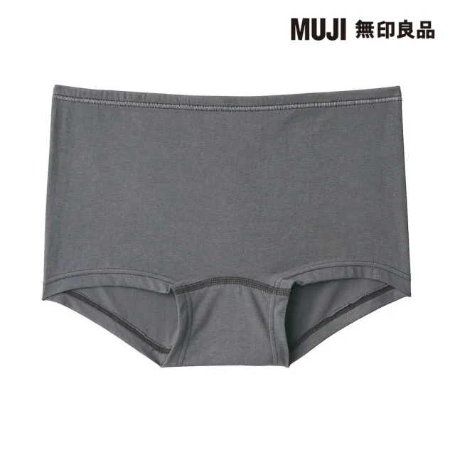 【MUJI 無印良品】女有機棉混彈性天竺無側縫平口內褲(共6色)