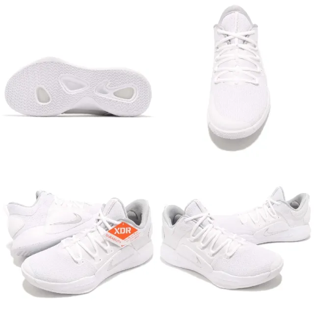 【NIKE 耐吉】籃球鞋 HyperDunk X Low EP 白 銀 低筒 男鞋 XDR(AR0465-100)