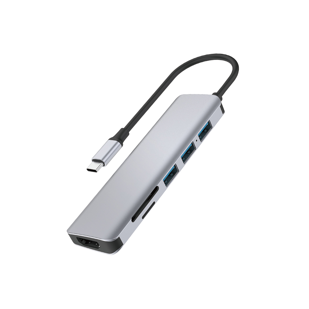 【WiWU】A731HC 七合一 USB-C3.0 4K@30Hz HDMI Alpha HUB集線器(OTG兼容mac)