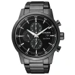 【CITIZEN 星辰】Chronograph 光動能三眼碼錶計時情侶對錶-43mm(CA0615-59E/CA0610-52L 情侶錶 情人節)