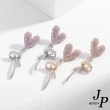 【Jpqueen】告白愛心氣球水鑽流蘇耳環(2色可選)