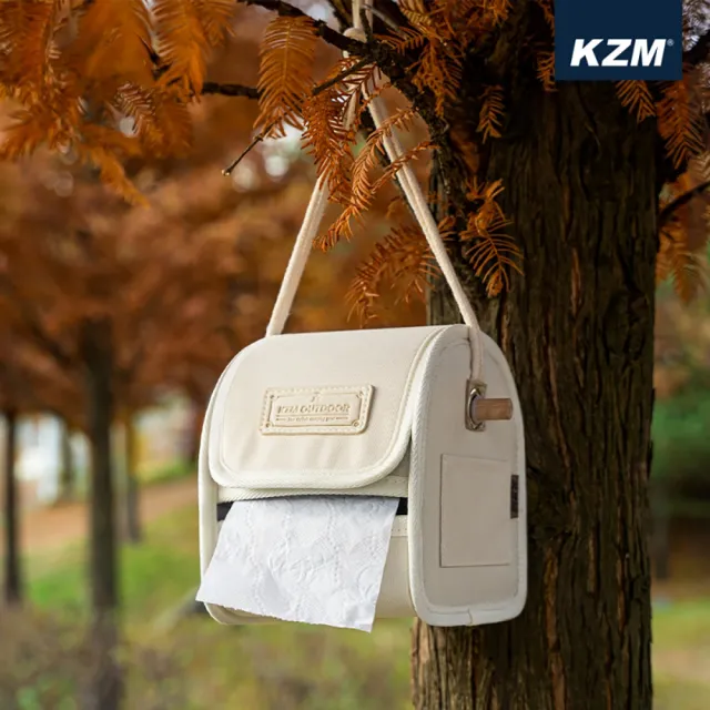 【KAZMI】KZM 風格捲筒衛生紙收納套(KZM/收納/衛生紙收納/收納套/戶外用品/CAMPING)
