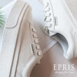 【EPRIS 艾佩絲】現貨 百搭時尚小白鞋 女子漫步旅行 網美休閒穿搭小白鞋 版型偏大22.5-25-米白(休閒鞋)