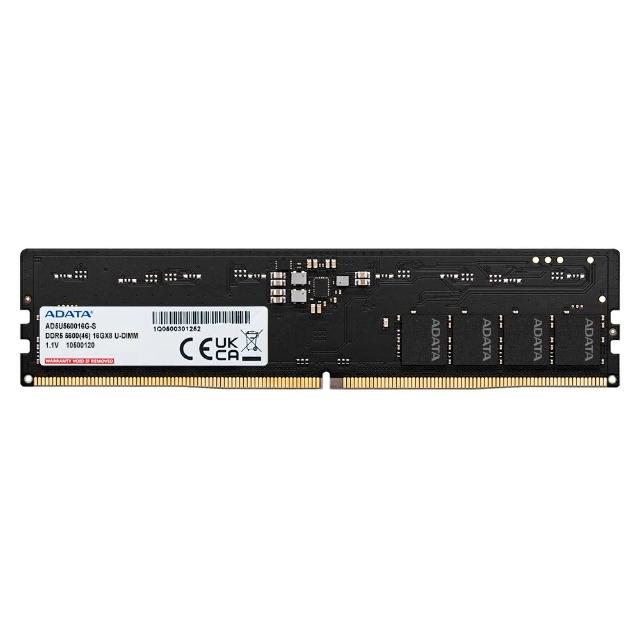 【ADATA 威剛】DDR5-5600MHz 16G 桌上型記憶體(AD5U560016G-S)
