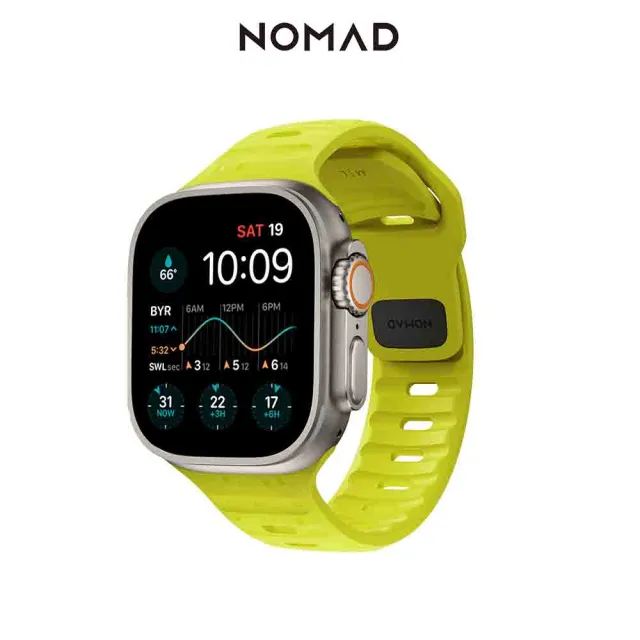 美國NOMAD】Apple Watch 49/45/44/42mm 專用運動風FKM橡膠錶帶