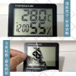 多功能電子溫濕度計 電子鐘 2入(大螢幕 電子鐘溫溼度計)