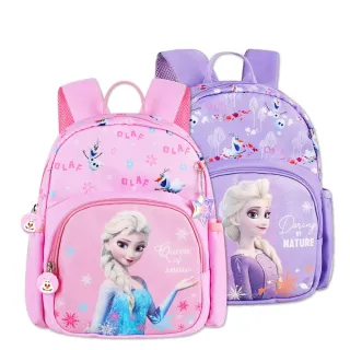 Disney 迪士尼 冰雪奇緣雪寶印花時尚書包(A4尺寸可以放入)