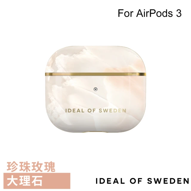 【iDeal Of Sweden】AirPods 3 北歐時尚瑞典流行耳機保護殼(珍珠玫瑰大理石)