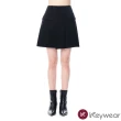 【KeyWear 奇威名品】時尚質感不對稱短裙