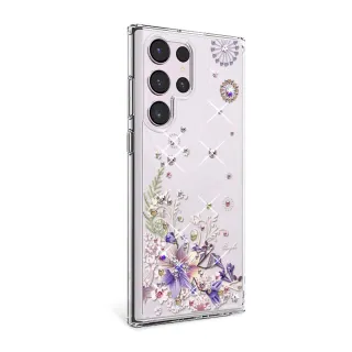 【apbs】Samsung S25/S24/S23/S22系列 輕薄軍規防摔水晶彩鑽手機殼(祕密花園)