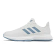 【adidas 愛迪達】網球鞋 Gamecourt M 男鞋 白 藍 橡膠大底 運動鞋 愛迪達(FX1552)