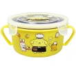 【布丁狗】不銹鋼雙耳碗450mlx1入/兒童碗 /隔熱碗/便當盒/保鮮盒(黃色)