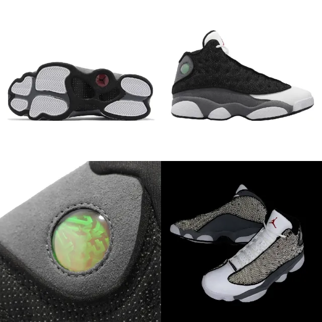 【NIKE 耐吉】休閒鞋 Air Jordan 13 Retro Black Flint 男鞋 黑 灰 AJ13 喬丹(DJ5982-060)