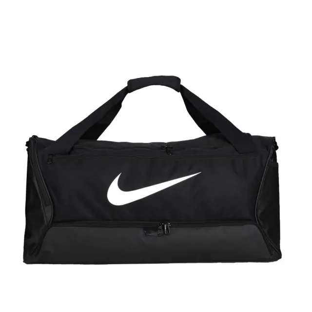 【NIKE 耐吉】大型旅行袋-側背包 裝備袋 手提包 肩背包 黑白(DH7710-010)