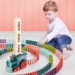 【i-smart】多米諾骨牌電動小火車(數量80片益智玩具 桌遊 鍛鍊腦力開發和手眼協調)
