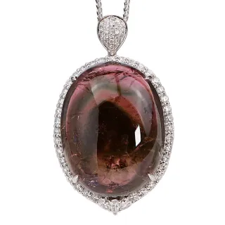 【JA-ME】61ct天然西瓜碧璽18k金鑽石吊墜(年終慶/年貨節/招財開運/現貨/僅此一件)