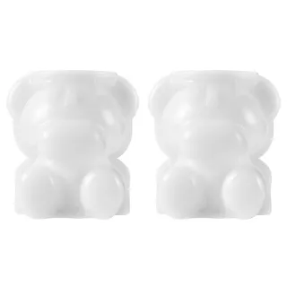 【Fit Vitae羋恬家居】3D小熊造型矽膠製冰器/巧克力模具(小號 2入組)