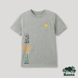【Roots】Roots大童-戶外玩家系列 LOGO設計有機棉短袖T恤(灰色)