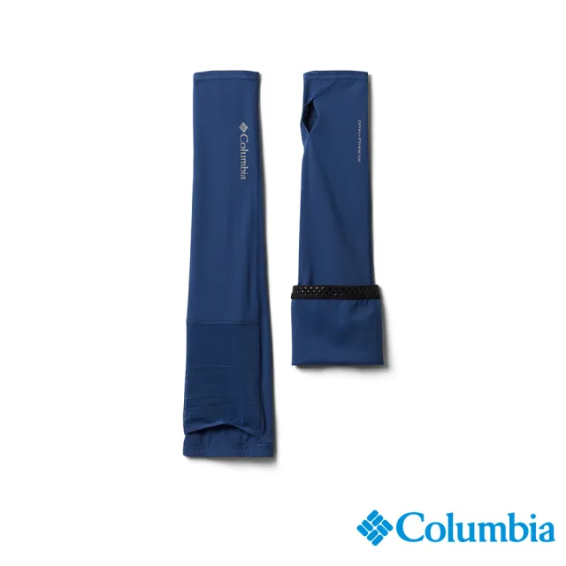 【Columbia 哥倫比亞 官方旗艦】男女款-Freezer Zero™UPF50涼感快排袖套-深藍(UCU11000NY)