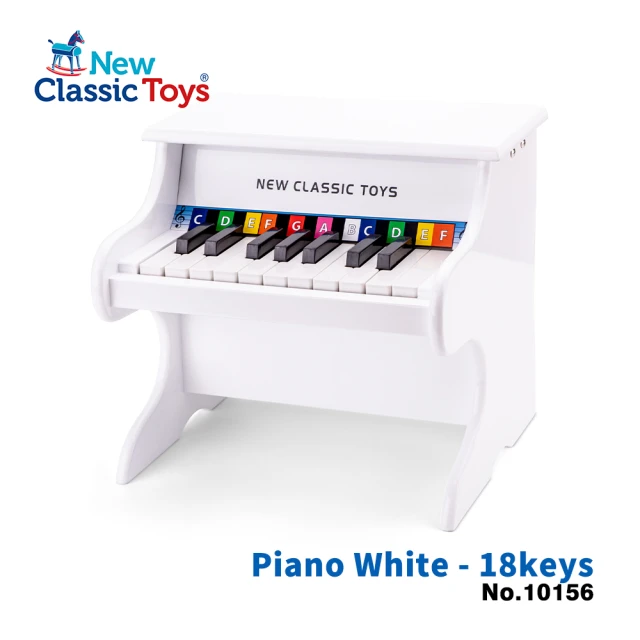 【New Classic Toys】幼兒18鍵鋼琴玩具-純淨白(10156)
