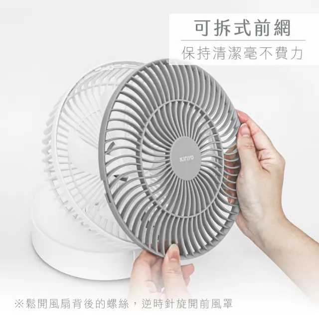 【KINYO】摺疊桌掛三用扇/壁扇/折疊風扇/LED扇 露營用 UF-8625
