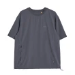 【5th STREET】中性款輕量可收納式短T恤-黑灰色(山形系列)