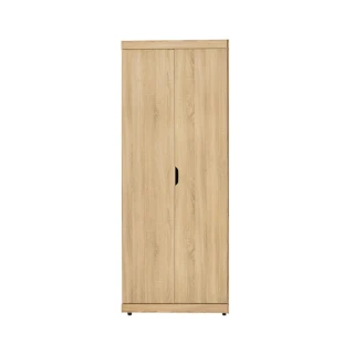 【AS 雅司設計】西班牙2.7尺原切橡木單吊衣櫥-80*57*197cm