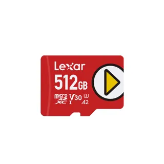 【Lexar 雷克沙】PLAY microSDXC UHS-I U3 V30 512GB記憶卡