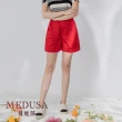 【MEDUSA 曼度莎】現貨-紅色寬腰頭鬆緊短褲（M-XL）｜女短褲 休閒短褲 鬆緊腰頭(105-60203)