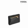 【FOSSIL 官方旗艦館】Liza 輕巧型真皮短夾-黑色X金飾片 SL7986G001