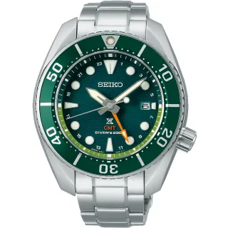 【SEIKO 精工】PROSPEX  SUMO 太陽能 GMT 200米防水潛水錶 指針錶 手錶 禮物 畢業(5K65-0AA0G/SFK003J1)