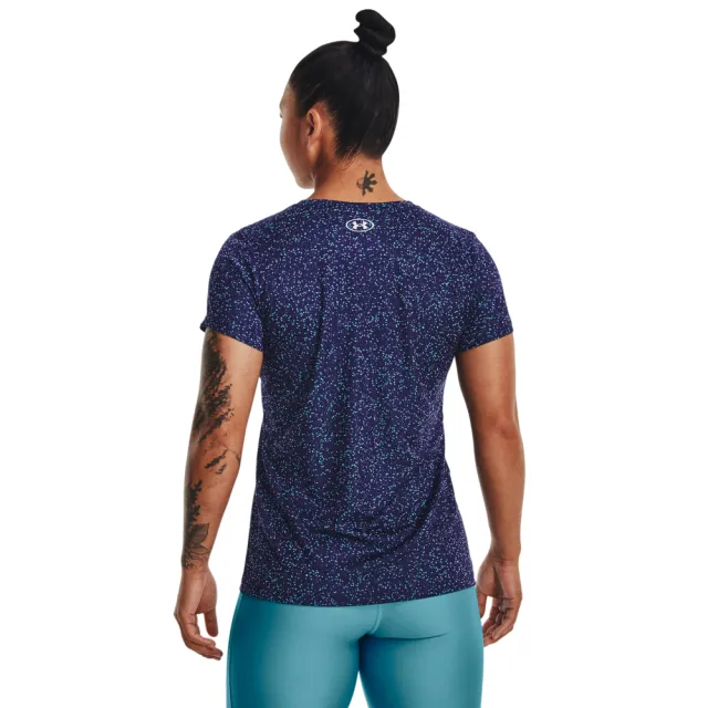 【UNDER ARMOUR】UA 女 Tech 短T-Shirt _1370947-468(紫)