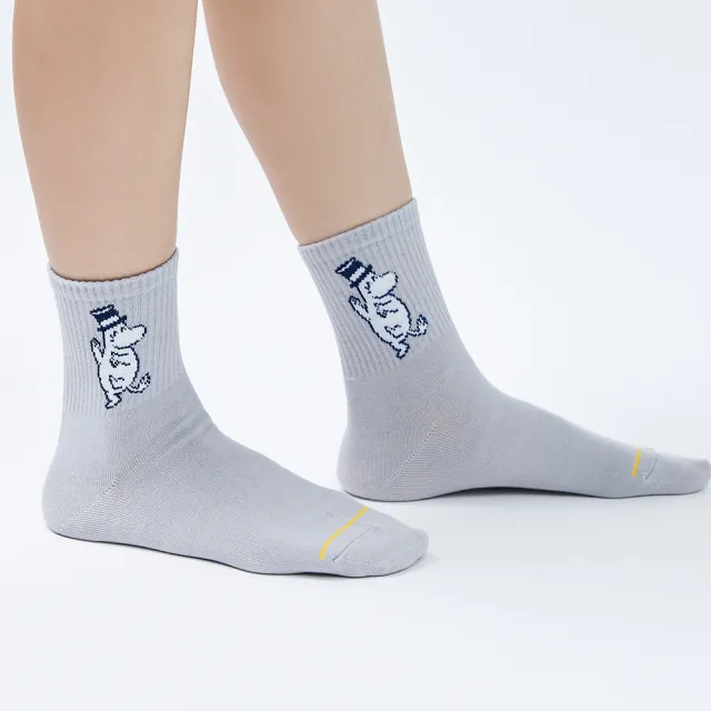 【ONEDER 旺達】MOOMIN嚕嚕米系列中統襪-01  超值6雙組(正版授權、台灣製造)