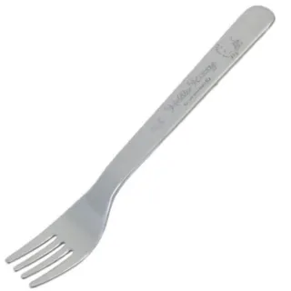 【小禮堂】HELLO KITTY  不鏽鋼點心叉子 14cm - 銀刻紋款(平輸品) 凱蒂貓