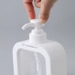 【Dagebeno荷生活】大容量按壓式分裝瓶 透明簡約沐浴乳洗髮精洗衣精洗手乳分裝瓶(大小號各1入)
