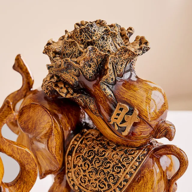 咕咕好運GoodGoodLuck】象有財福木製風水擺飾｜《含開光》招財｜旺財