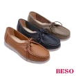 【A.S.O 阿瘦集團】BESO質感復古軟Q綁帶軟骨休閒鞋(灰色)