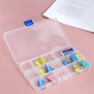【Dagebeno荷生活】多格透明小物收納盒 首飾針線文具藥品文具分格收納盒(10格款5入)