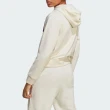 【adidas 愛迪達】上衣 女款 長袖上衣 帽T 運動 亞規 SMALL LOGO HOOD米白IC5229