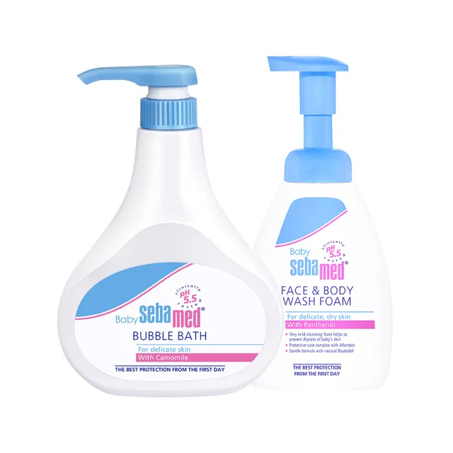 【SEBAMED 施巴】泡泡露500ml+活萃泡泡慕斯400ml(總代理)