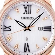 【SEIKO 精工】LUKIA 太陽能玫瑰金鋼帶限量女錶 SK038  32.9mm(V137-0DC0K/SUT364J1)