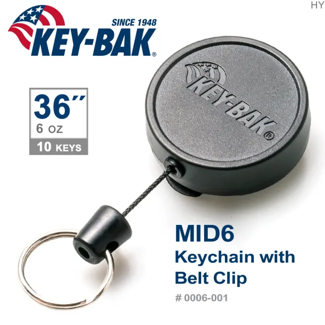 【WCC】KEY-BAK MID6系列 36”伸縮鑰匙圈(附背夾#0006-001)