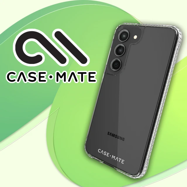 CASE-MATE 三星 S23 專用 Tough Clear Plus 加強防摔環保抗菌透明保護殼