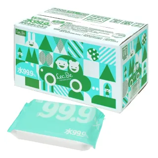 【LEC】純水99.9%可沖式濕紙巾(箱購60抽X15包)