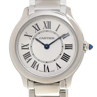 【Cartier 卡地亞】RONDE MUST石英鍊帶中型款x36mm(WSRN0034)